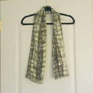 Snake skin print scarf